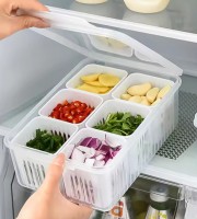 Refrigerator Storage Box 6 Grid Food box